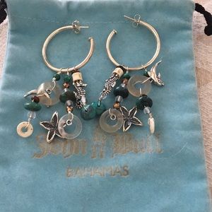 Silver sea life earrings